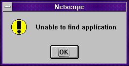 [Netscape Error Message]
