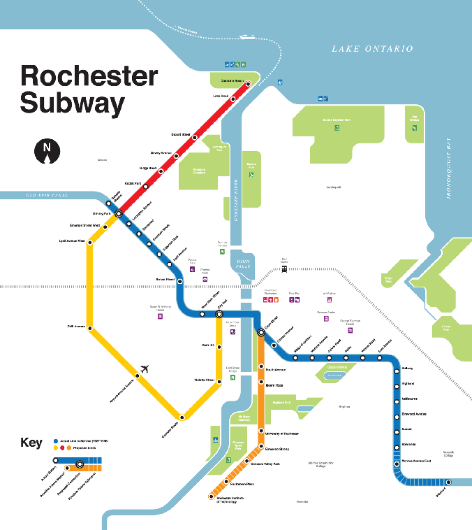 new york city subway. the Rochester, NY Subway?
